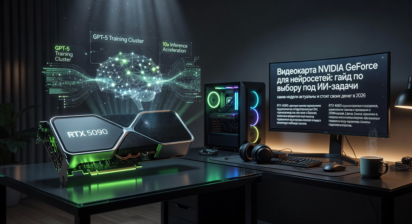 Видеокарта NVIDIA GeForce для нейросетей: гайд по выбору под ИИ-задачи: какие модели актуальны и стоят своих денег в 2026