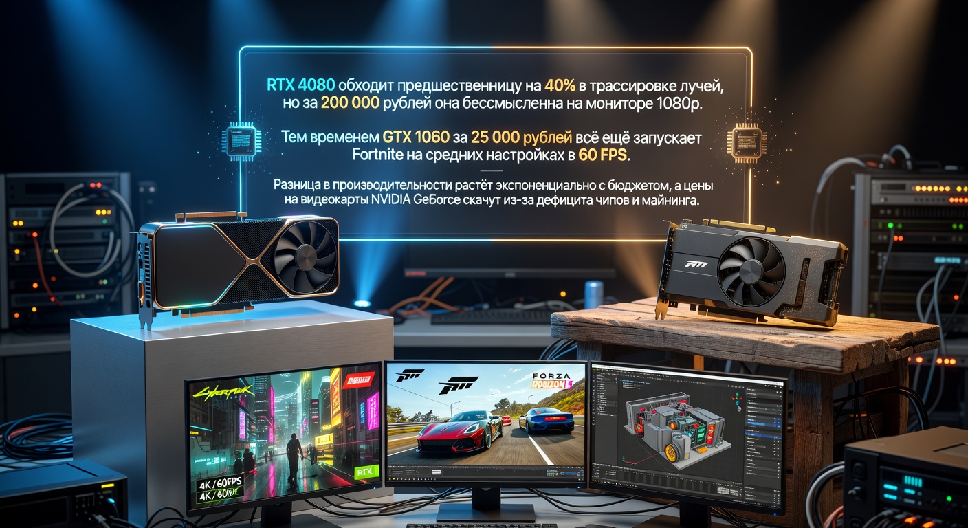 Какую видеокарту NVIDIA GeForce купить под бюджет: гайд от 30 000 до 250 000 рублей