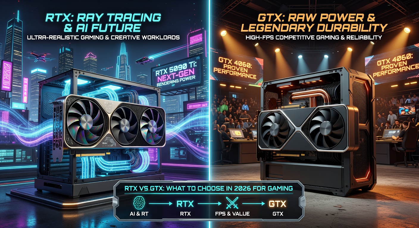 Видеокарта NVIDIA GeForce в 2026: разбираемся в линейках RTX и GTX — что и для чего