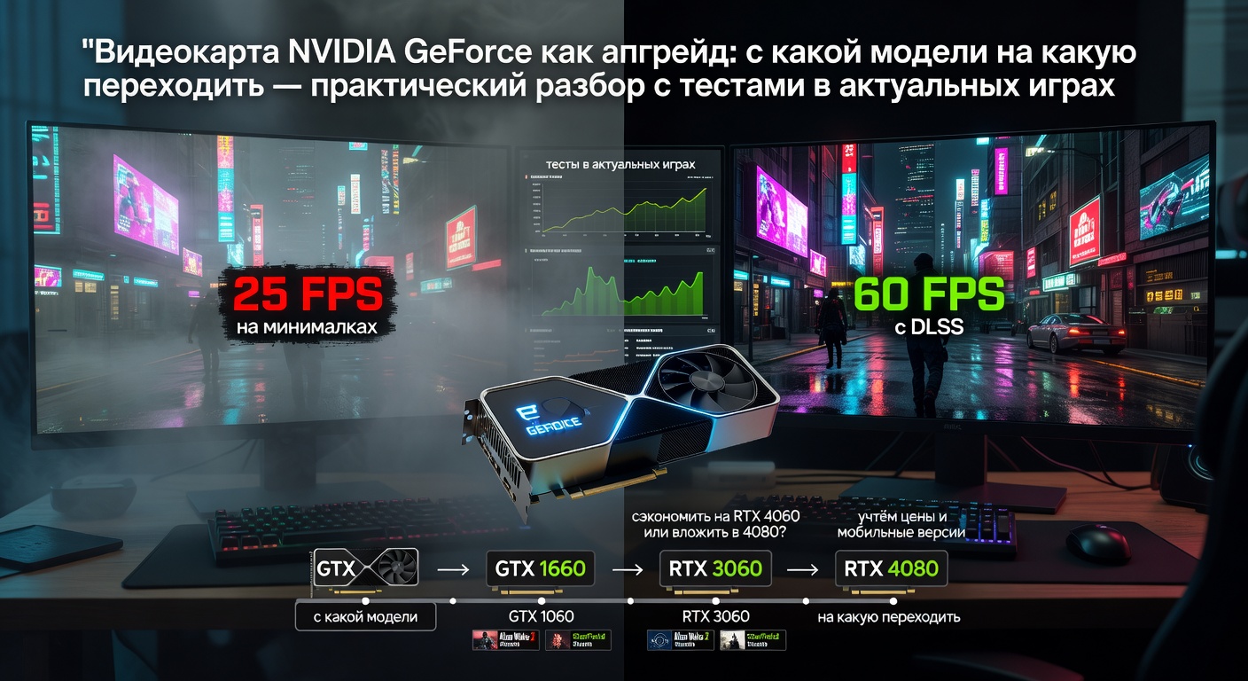 Видеокарта NVIDIA GeForce как апгрейд: с какой модели на какую переходить — практический разбор с тестами в актуальных играх